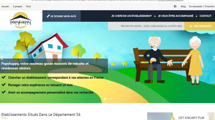 PapyHappy : site collaboratif de référencement des maisons de retraite