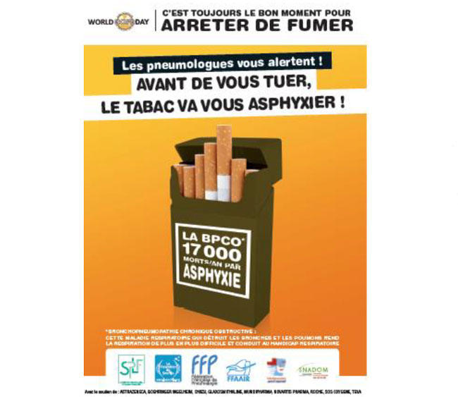 BPCO : avant de vous tuer, le tabac va vous asphyxier