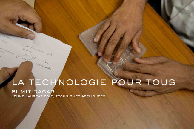 Un jeune designer indien imagine un smartphone pour aveugles
