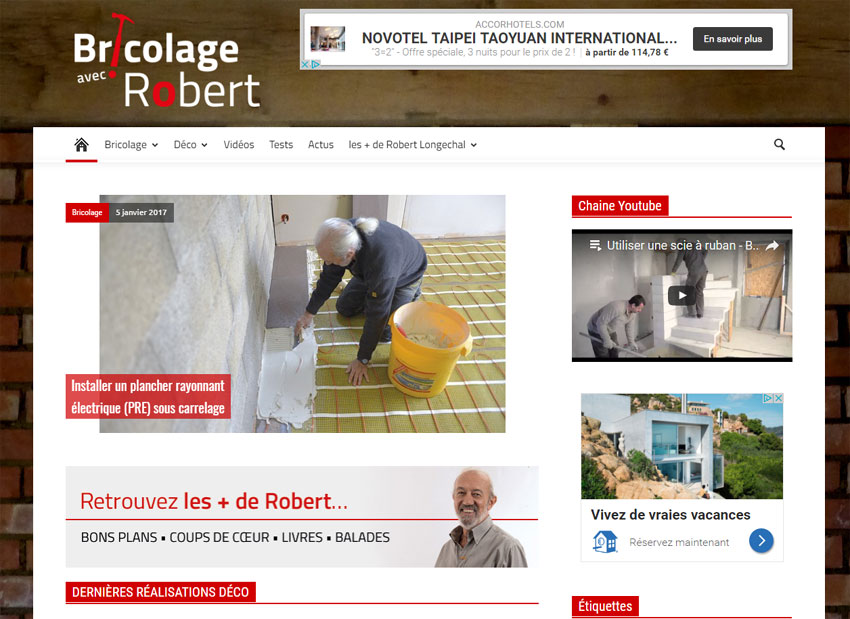Bricolage avec Robert : le "Monsieur Bricolage" senior du web