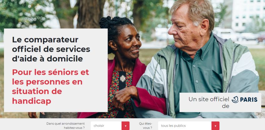 Mon aide à domicile : le comparateur des services par la Ville de Paris