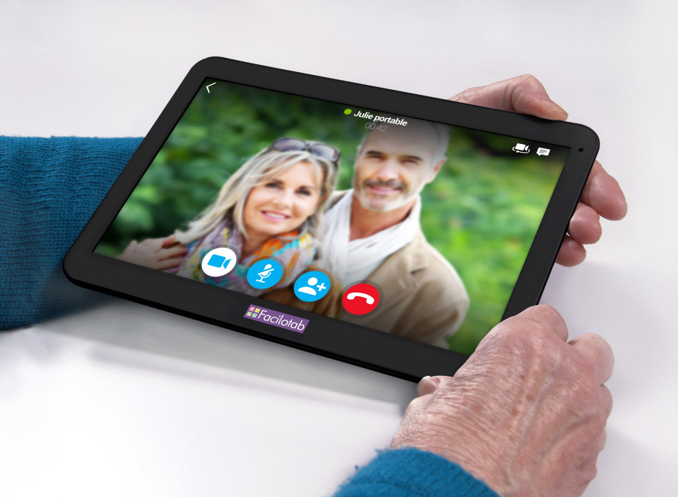 Tablette Facilotab personne âgée utilisation simple pour débutant