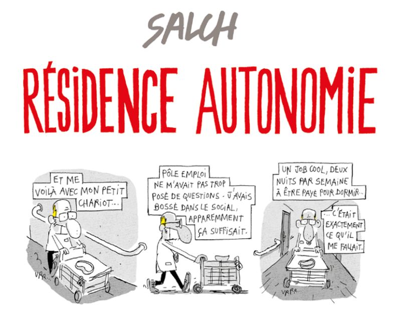 Résidence autonomie, la nouvelle BD d’Eric Salch qui décrit le quotidien de ces structures