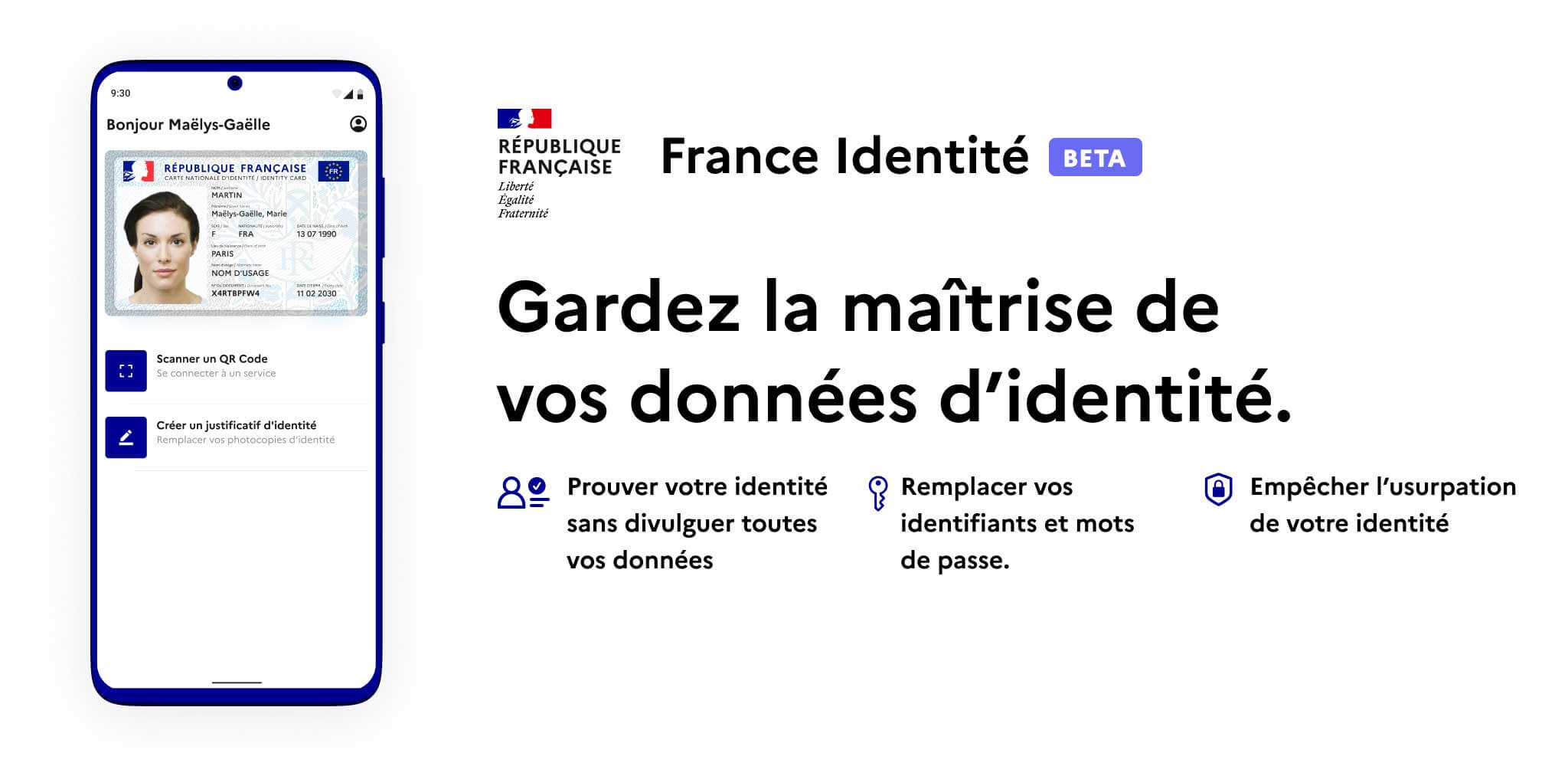 Avec France Identité, générez des justificatifs d'identité à usage unique