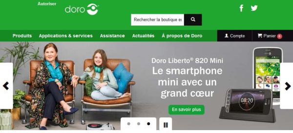 Doro : lancement d'un site de e-commerce