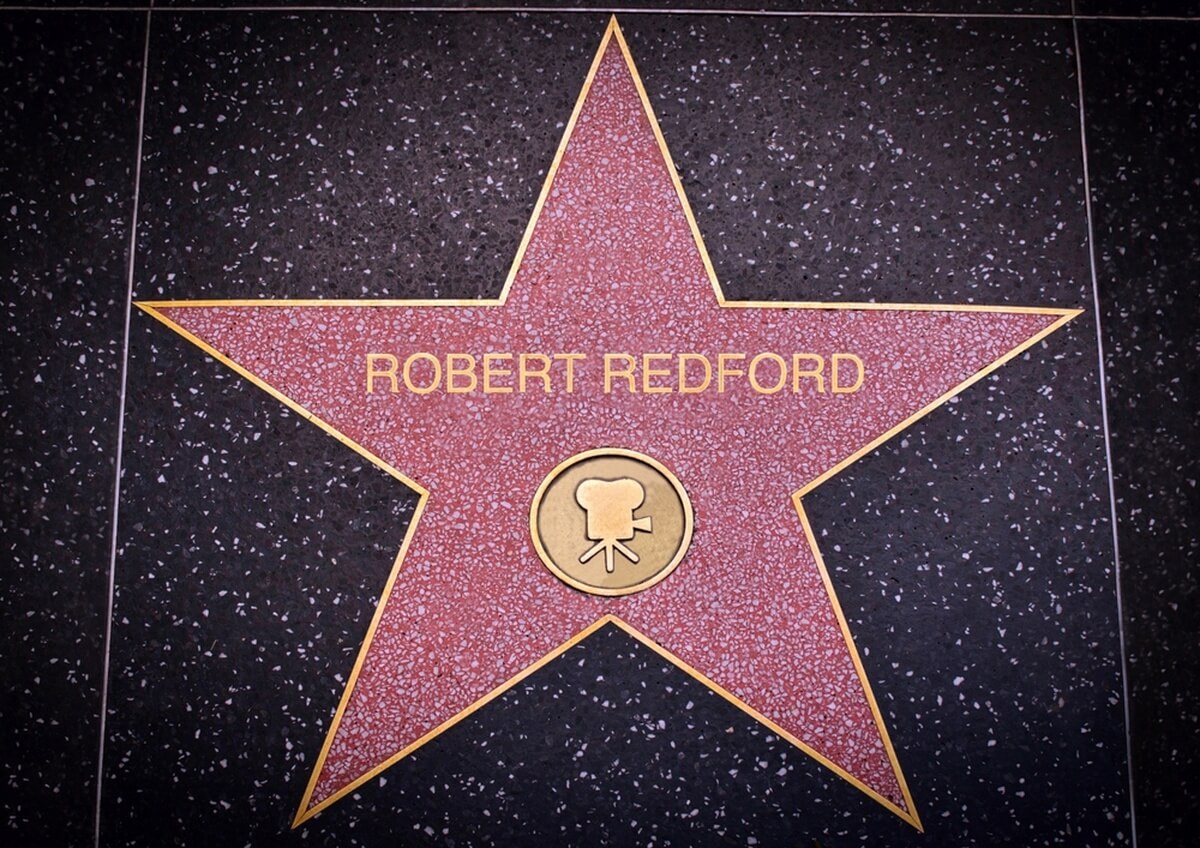 L'étoile consacrant Robert Redford sur le Walk of Fame d'Hollywood © Elliott Cowand Jr/Shutterstock