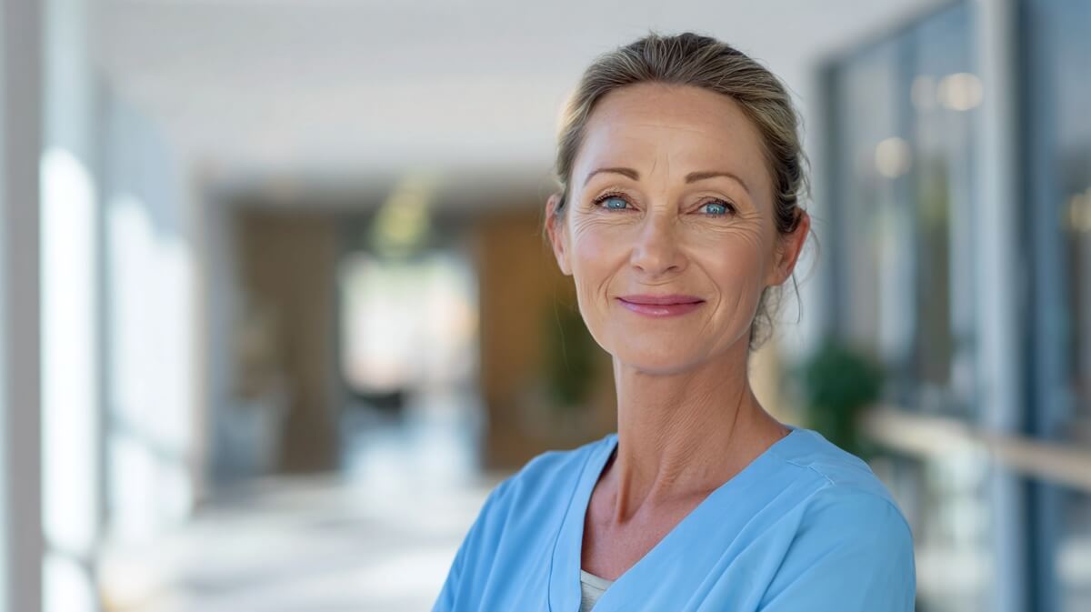 Professionnelle de santé en EHPAD © SeniorActu