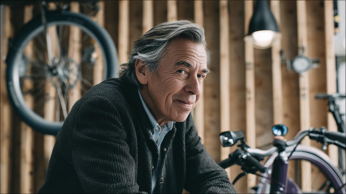 Un senior découvre le nouveau Solex électrique en magasin © SeniorActu