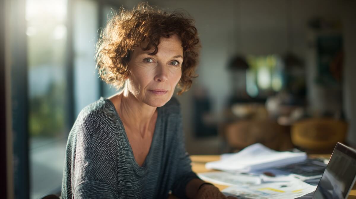 Une femme senior consulte ses droits à la retraite © SeniorActu
