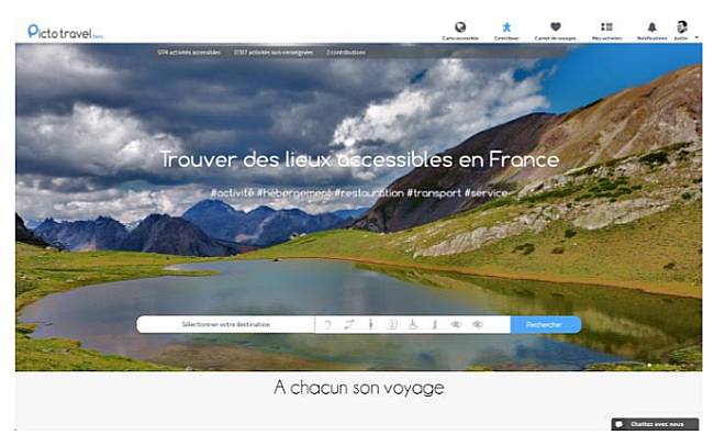 PictoTravel.fr : moteur de recherche sur les lieux accessibles