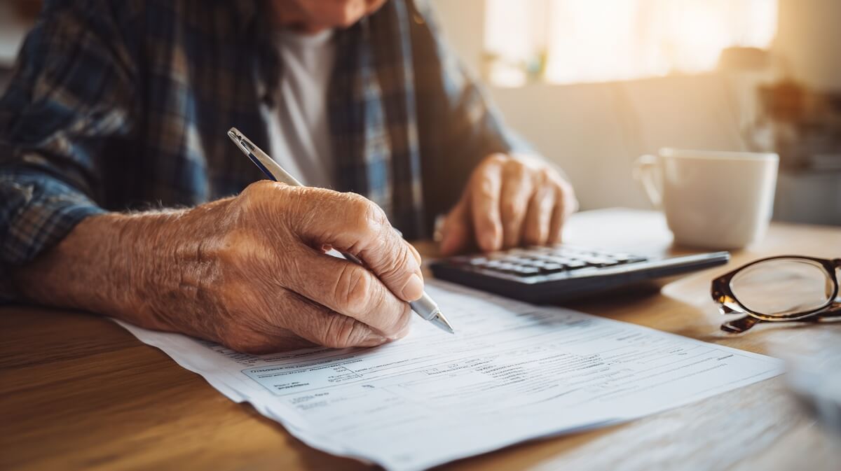 Un senior remplit lui-même sa déclaration de succession © SeniorActu