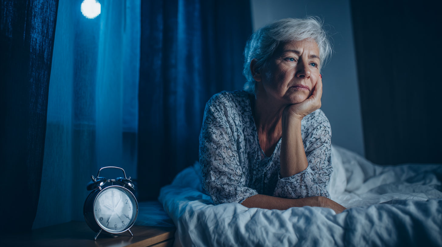 Femme senior souffrant d'insomnie © SeniorActu