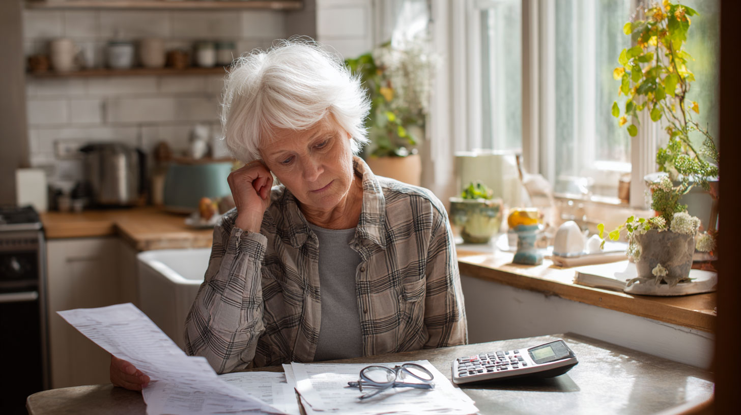 Femme senior consultant un relevé de plan d'épargne retraite  © SeniorActu