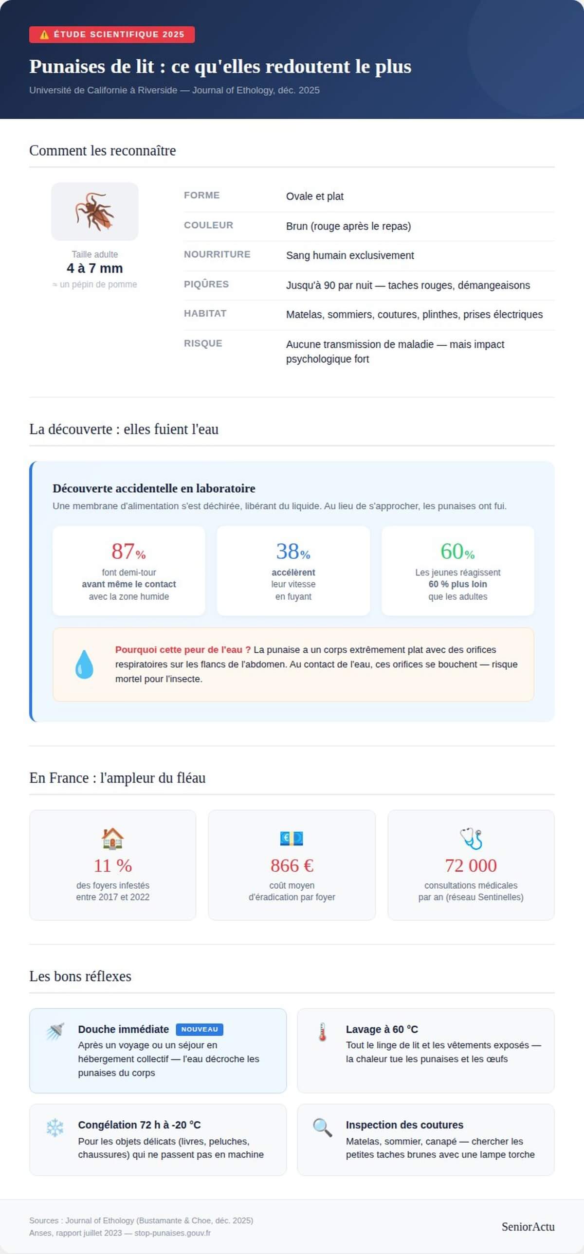 Infographie Punaises de lit © SeniorActu