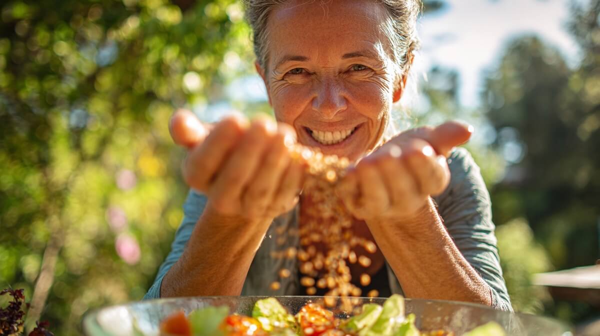 Graines de sésame riches en calcium pour renforcer la santé des os après 50 ans © SeniorActu
