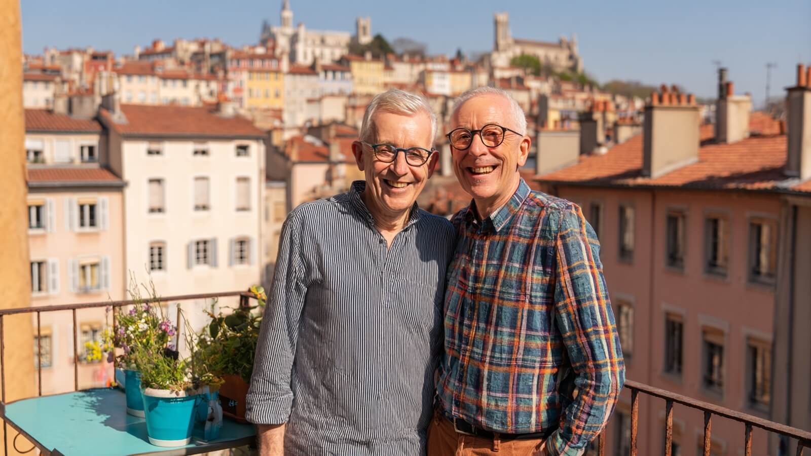 À Lyon Croix-Rousse, la première résidence inclusive pour seniors LGBT+ de France (image d'illustration générée par IA)