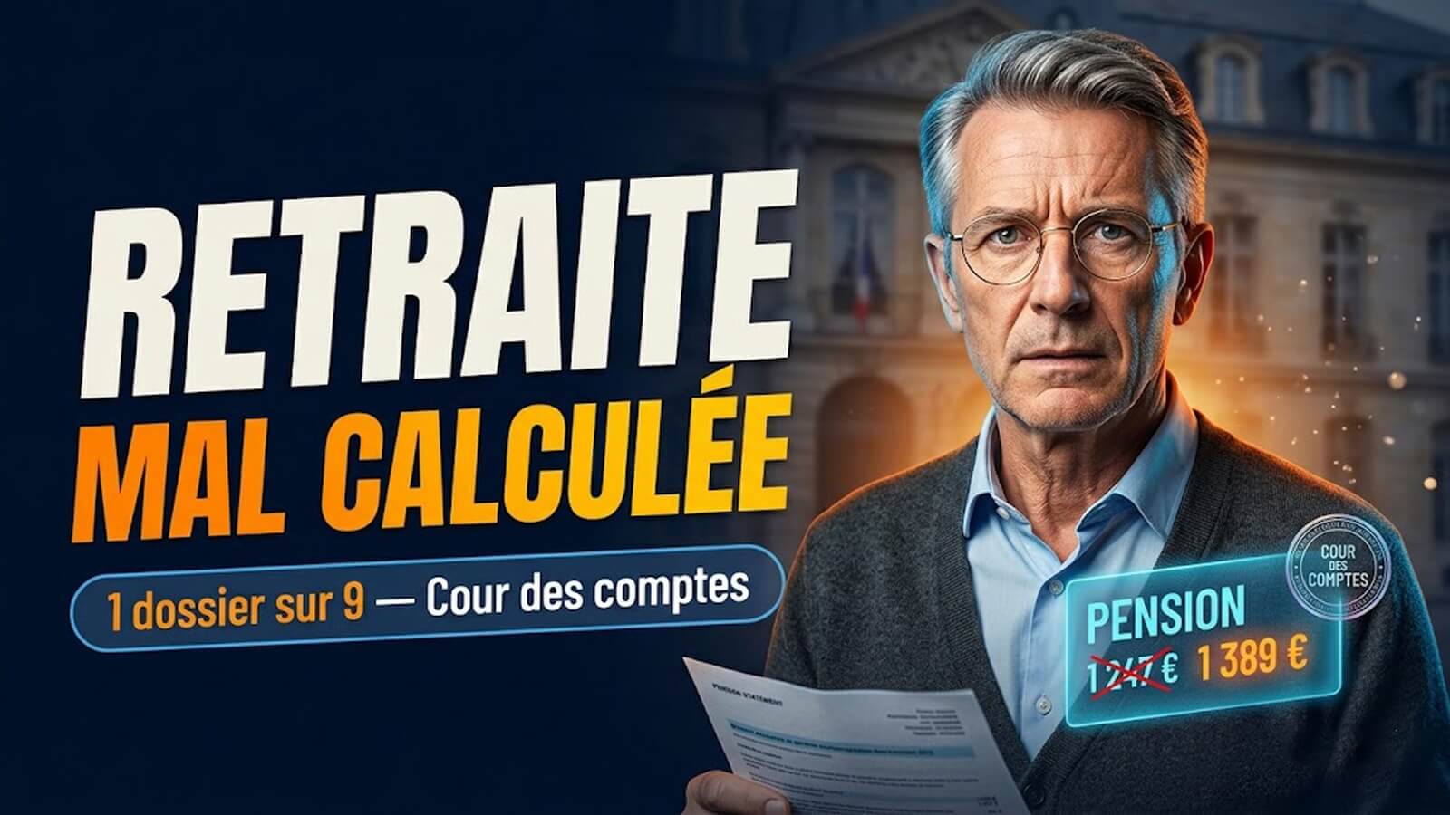 Cour des comptes : une retraite sur neuf est mal calculée et l'erreur joue rarement en votre faveur