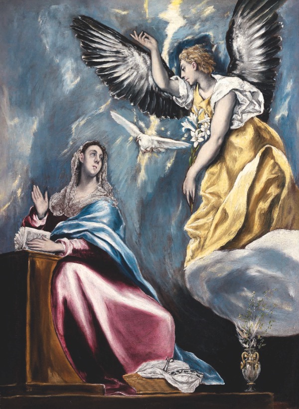L'Annonciation (1595-1600) El Greco Szépmûvészeti Múzeum, Budapest, DR