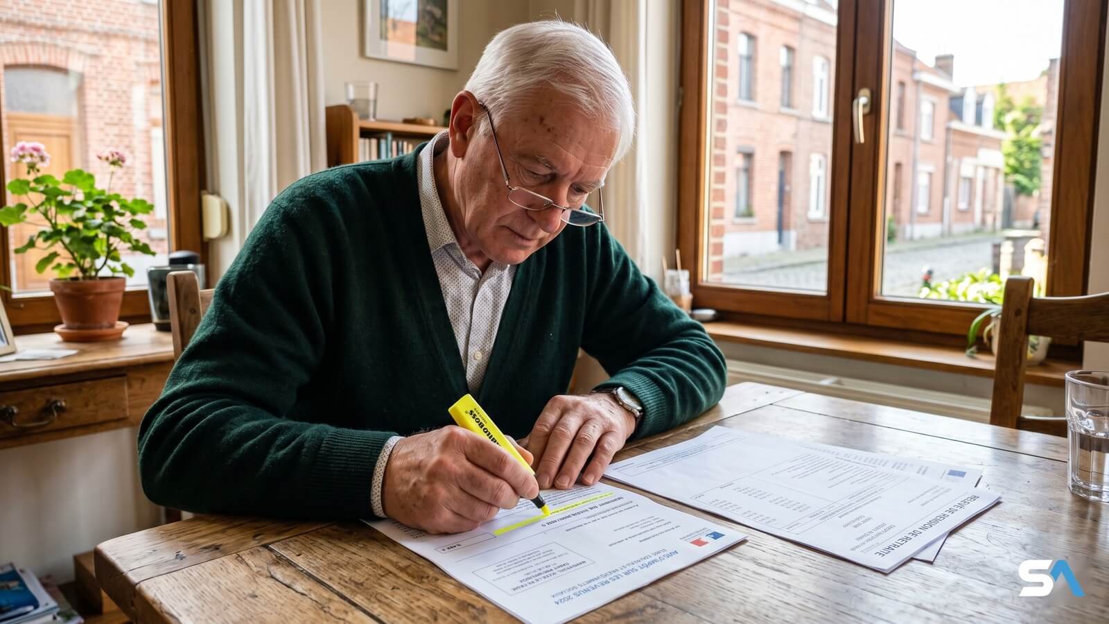 Retraité vérifiant son imposition © SeniorActu.com