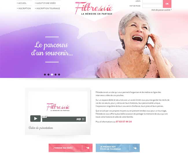Filtredevie : transmission intergénérationnelle par la vidéo