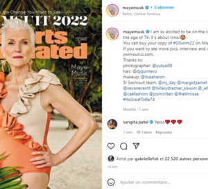 Maye Musk, 74 ans, en couverture de Sports Illustrated : une première