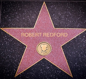L'étoile consacrant Robert Redford sur le Walk of Fame d'Hollywood © Elliott Cowand Jr/Shutterstock
