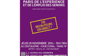 Paris de l’Expérience et emploi seniors : en route pour une nouvelle carrière !