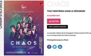 C'est par EUX que le chaos arrive, à la Comédie des Champs Elysées