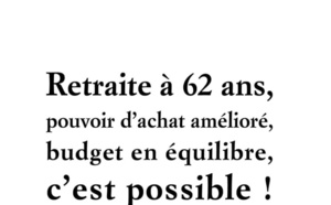 Retraite à 62 ans, pouvoir d'achat amélioré, budget en équilibre, c'est possible par André Vallé (livre)