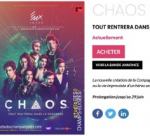 C'est par EUX que le chaos arrive, à la Comédie des Champs Elysées