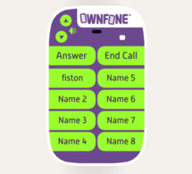 Ownfone : un mobile personnalisable pour personnes âgées