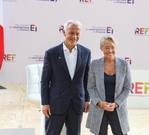 Patrick Martin et Elisabeth Borne à l'Université d'été Medef 2023 © Antonin Albert/Shutterstock