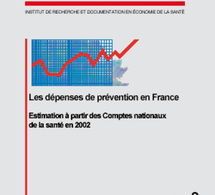 Les dépenses de prévention en France, nouvel ouvrage de l’Irdes