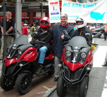 Deux seniors américains traversent les Etats-Unis en scooters
